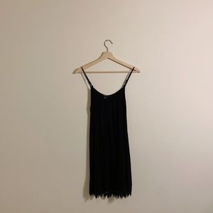 Forever 21 Black Lace Trimmed Dress